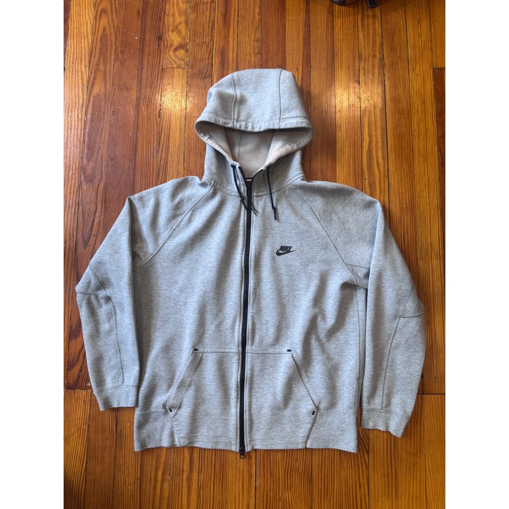 Nike Sportswear Tech Fleece Full Zip Hoodie Heather Grey Mens Large L